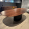 Yac Riga ovale houten eetkamertafel (walnoot) 260x120cm - 0